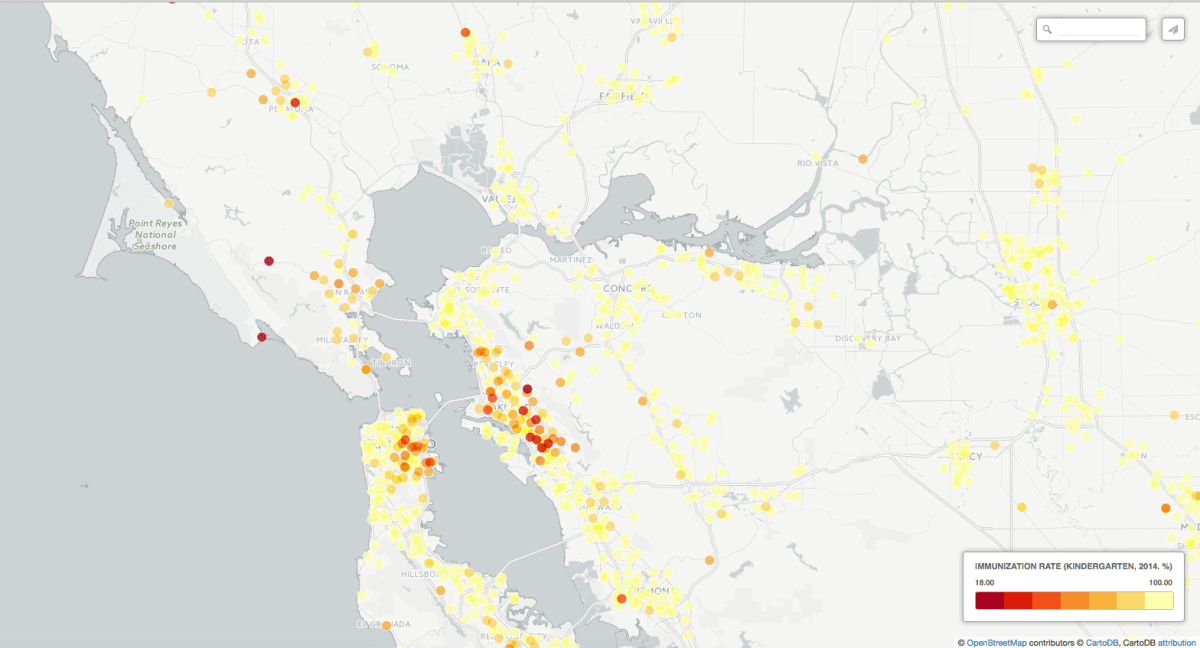 Visualizing Immunization Rates in California Schools Bobcat Knows Best